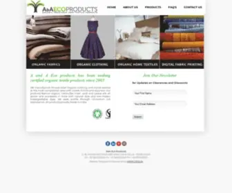 AAeco.net(A&A Eco Products New Delhi India Organic) Screenshot