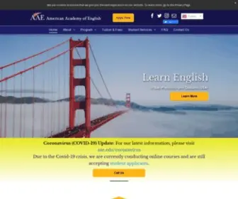 AAE.edu(American Academy of English) Screenshot