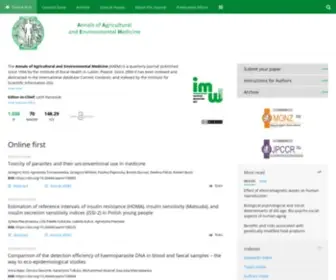 AAem.pl(Annals of Agricultural and Environmental Medicine) Screenshot