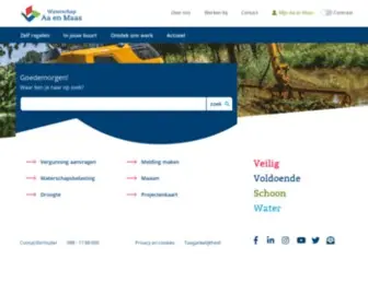 AAenmaas.nl(Waterschap Aa en Maas) Screenshot