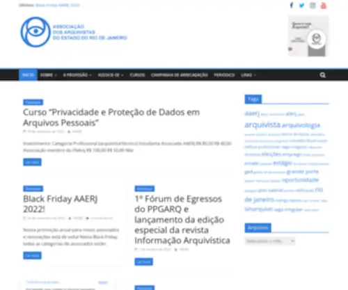 AAerj.org.br(Associação dos Arquivistas do Estado do Rio de Janeiro) Screenshot