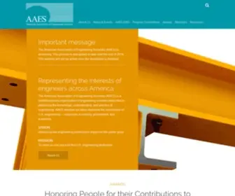 AAes.org(American Association of Engineering Societies) Screenshot