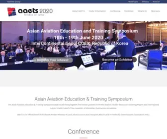 AAets-Event.com(The Asian Aviation Education and Training Symposium (AAETS)) Screenshot