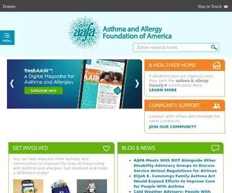 AAfa.org(Asthma and Allergy Foundation of America (AAFA)) Screenshot
