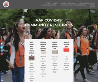 AAfcovid19Resourcecenter.org(AAF COVID) Screenshot