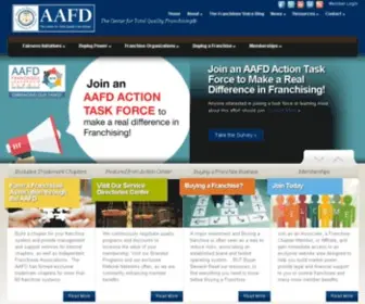 AAFD.org(Franchising) Screenshot