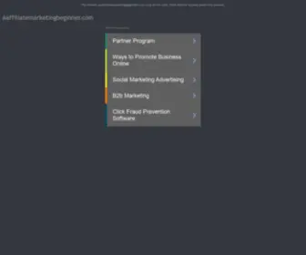 AAffiliatemarketingbeginner.com(See related links to what you are looking for) Screenshot
