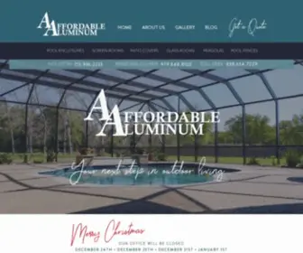 AAffordablealuminum.com(Outdoor Living) Screenshot