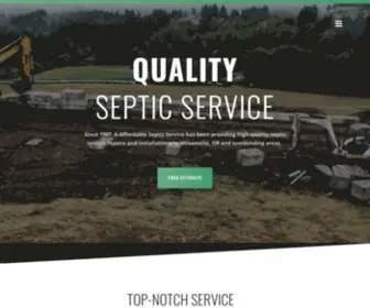 AAffordablesepticsvc.com(A-Affordable Septic Service) Screenshot