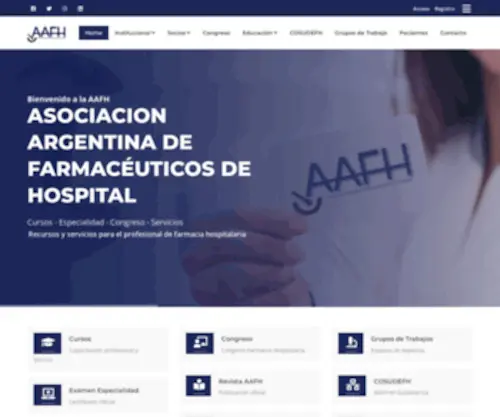 AAfhospitalaria.org.ar(AAFH) Screenshot