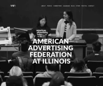 AAfillinois.com(American Advertising Federation at Illinois) Screenshot