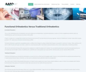 AAfo.org(An Advanced Field of Orthodontic) Screenshot