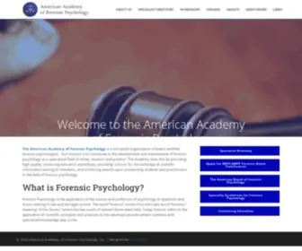 AAfpforensic.org(American Academy of Forensic Psychology) Screenshot