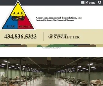 AAftankmuseum.com(The AAF Tank Museum's mission) Screenshot