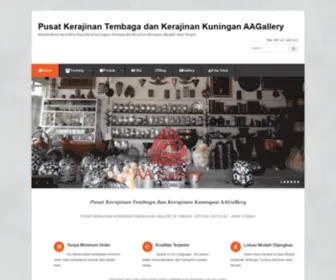 AAgallery.co.id(Jual Kerajinan Tembaga dan Kerajinan Kuningan. Hubungi AA Gallery) Screenshot