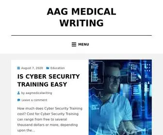 AAgmedicalwriting.co.uk(Aag medical writing) Screenshot