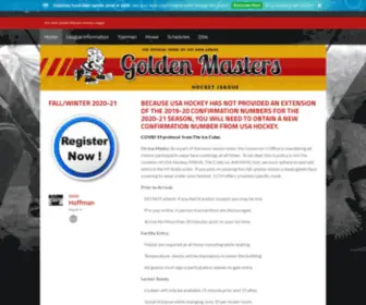 AAGMHL.com(Ann Arbor Golden Masters Hockey League) Screenshot