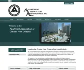 AAgno.com(Apartment Association of Greater New Orleans) Screenshot