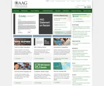 AAG.org(Home) Screenshot