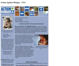 AAH-Usa.org(Action Against Hunger) Screenshot