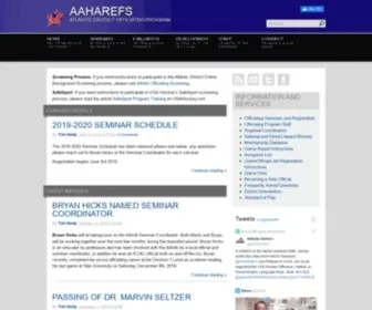 AAharefs.org(Atlantic Amateur Hockey Association Officiating Program) Screenshot