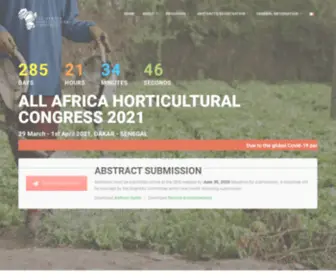 AAHC2020.org(ALL AFRICA HORTICULTURAL CONGRESS 2020) Screenshot