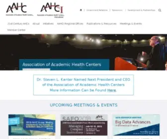 AAHCDC.org(Association of Academic Health Centers) Screenshot