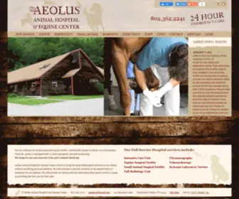 AAhec.com(Aeolus Animal Hospital & Equine Center (AAHEC)) Screenshot