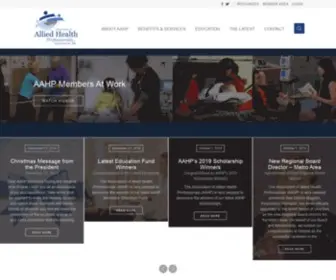 AAHP.ca(Association of Allied Health Professionals) Screenshot