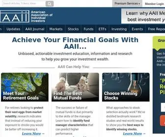 AAii.com(The American Association of Individual Investors) Screenshot