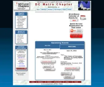 AAiidcmetro.com(Metropolitan DC Chapter AAII) Screenshot