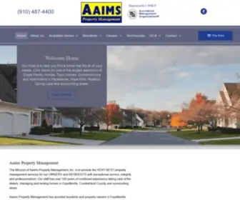 AAims.com(Aaims Property ManagementAaims Property Management) Screenshot