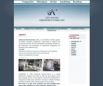 AAincorp.com(Advanced Aerostructures) Screenshot