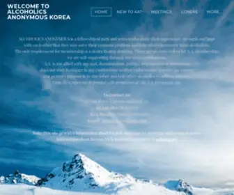 AAinkorea.org(ALCOHOLICS ANONYMOUS KOREA) Screenshot