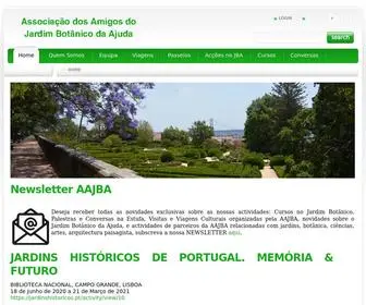 AAjba.com(Associação dos Amigos do Jardim Botânico da Ajuda) Screenshot