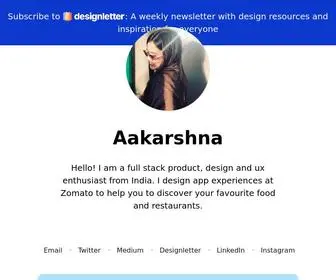 AAkarshna.co(Aakarshna Portfolio) Screenshot