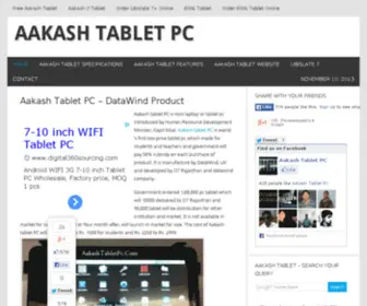 AAkashtabletpc.com(Aakash Tablet PC) Screenshot