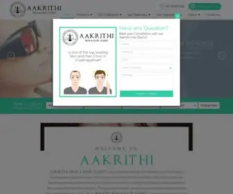 AAkrithiskinandhairclinic.com(Aakrithi Skin and Hair Clinic) Screenshot