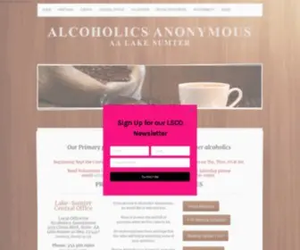 AAlakesumter.com(ALCOHOLICS ANONYMOUS) Screenshot