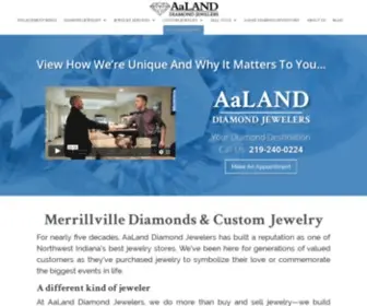 AAlanddiamond.com(AaLand Diamond Jewelers) Screenshot