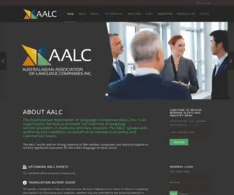 AALC.org.nz(Australasian Association of Language Companies) Screenshot