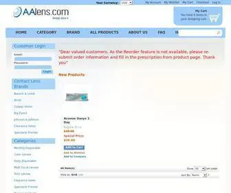AAlens.com(AA Lens) Screenshot