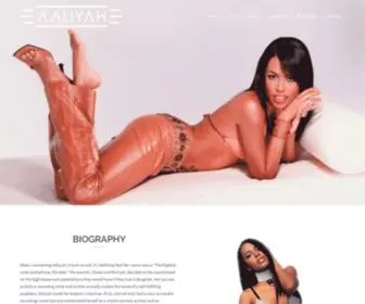 AAliyah.com(The Official Website of Aaliyah) Screenshot