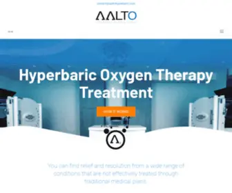 AAltohyperbaric.com(Aalto Hyperbaric Medical Group) Screenshot