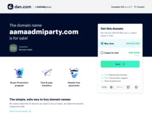 AAmaadmiparty.com(Crazy Domains) Screenshot