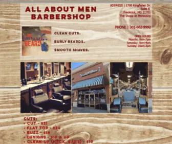 AAmbarbershop.com(All About Men Barbershop) Screenshot