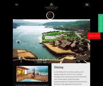 AAmbyvalley.com(Luxurious Accommodation at Aambey Valley) Screenshot