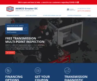 AAmcofirst.com(AAMCO Greater DC) Screenshot