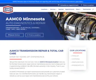 AAmcominnesota.com(AAMCO Minnesota) Screenshot