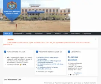 AAmec.edu.in(Anjalai Ammal Mahalingam Engineering College) Screenshot
